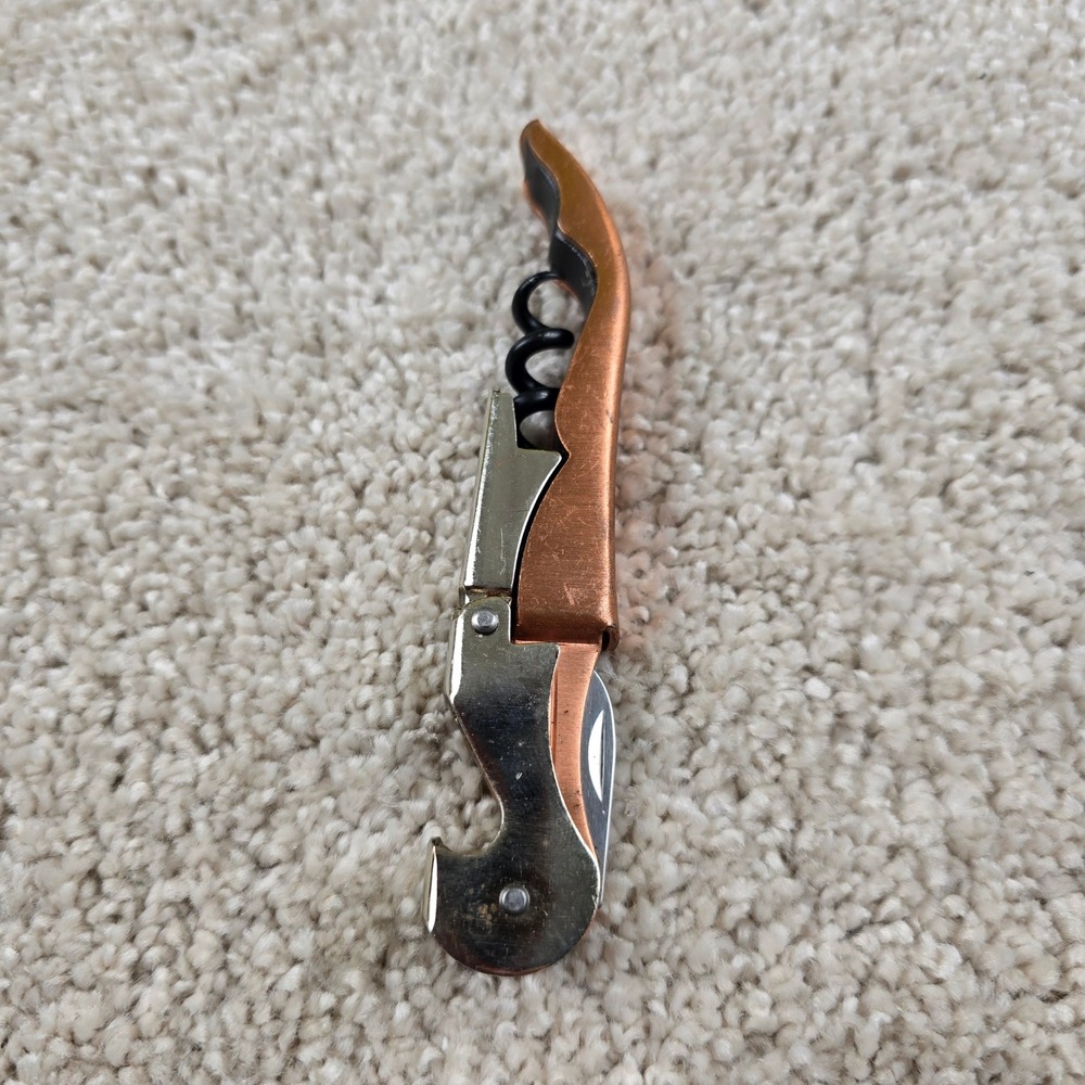 Wynns‎ Coonawarra Estate Waiters Corkscrew Copper Double Hinged Wine Opener